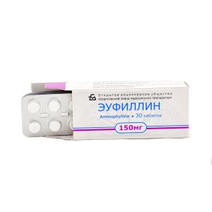 Euphyllin - ეუფილინი 150მგ 30 ტაბლეტი