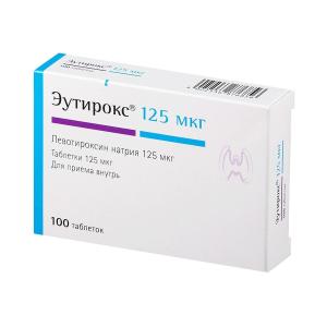 Euthyrox - ეუთიროქსი 125მკგ. 100 ტაბლეტი