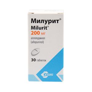 Milurit - მილურიტი 200მგ 30 ტაბლეტი