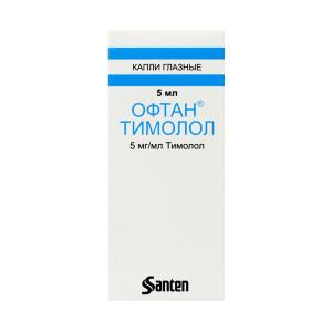 Oftan-timolol - ოფთან თიმოლოლი თვალის წვეთები 5მგ/მლ 5მლ