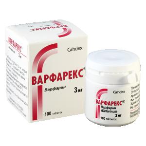 Varfarex - ვარფარექსი 3მგ 100 ტაბლეტი 