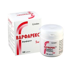 Warfarex - ვარფარექსი 5მგ 100 ტაბლეტი