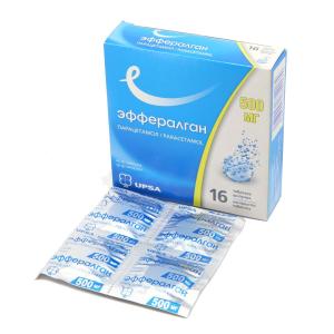 ეფერალგანი შუშხ.ტაბ. 500მგ N16