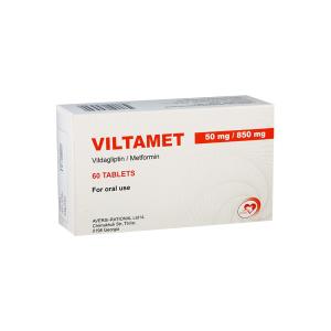 ვილტამეტი - Viltamet 50მგ/850მგ 60 ტაბლეტი