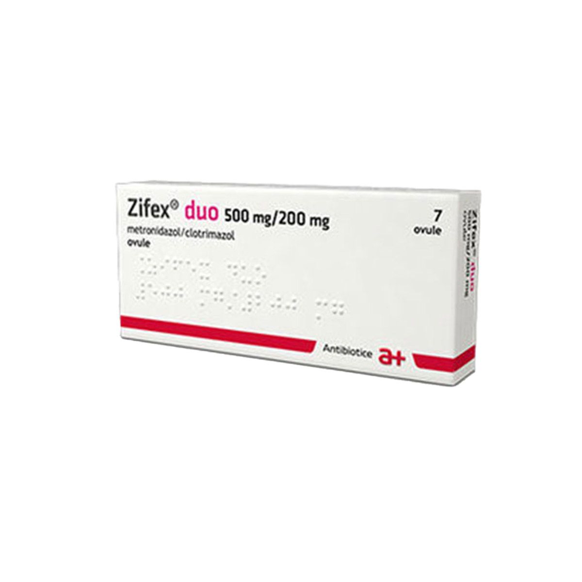 ზიფექს - Zifex დუო ვაგინალური პესარია 500/200მგ 7 ცალი