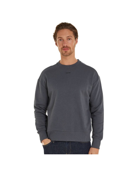 CALVIN KLEIN - NANO LOGO COTTON MODAL CREW