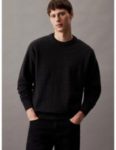 CALVIN KLEIN - CHECK PATTERN SWEATER