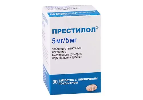 პრესტილოლი  5/5მგ #30ტ