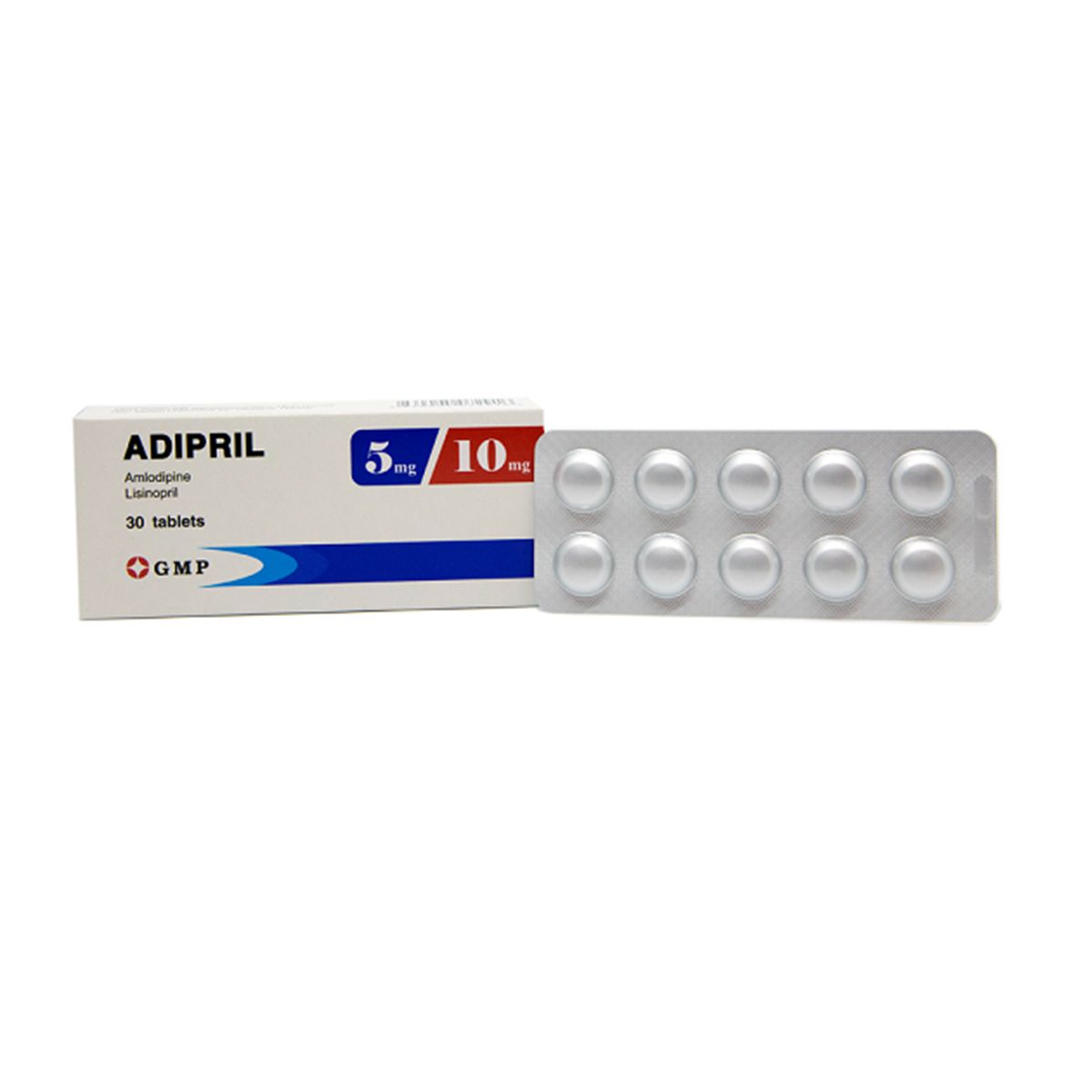 Adipril - ადიპრილი 5/10 მგ. 30 ტაბლეტი