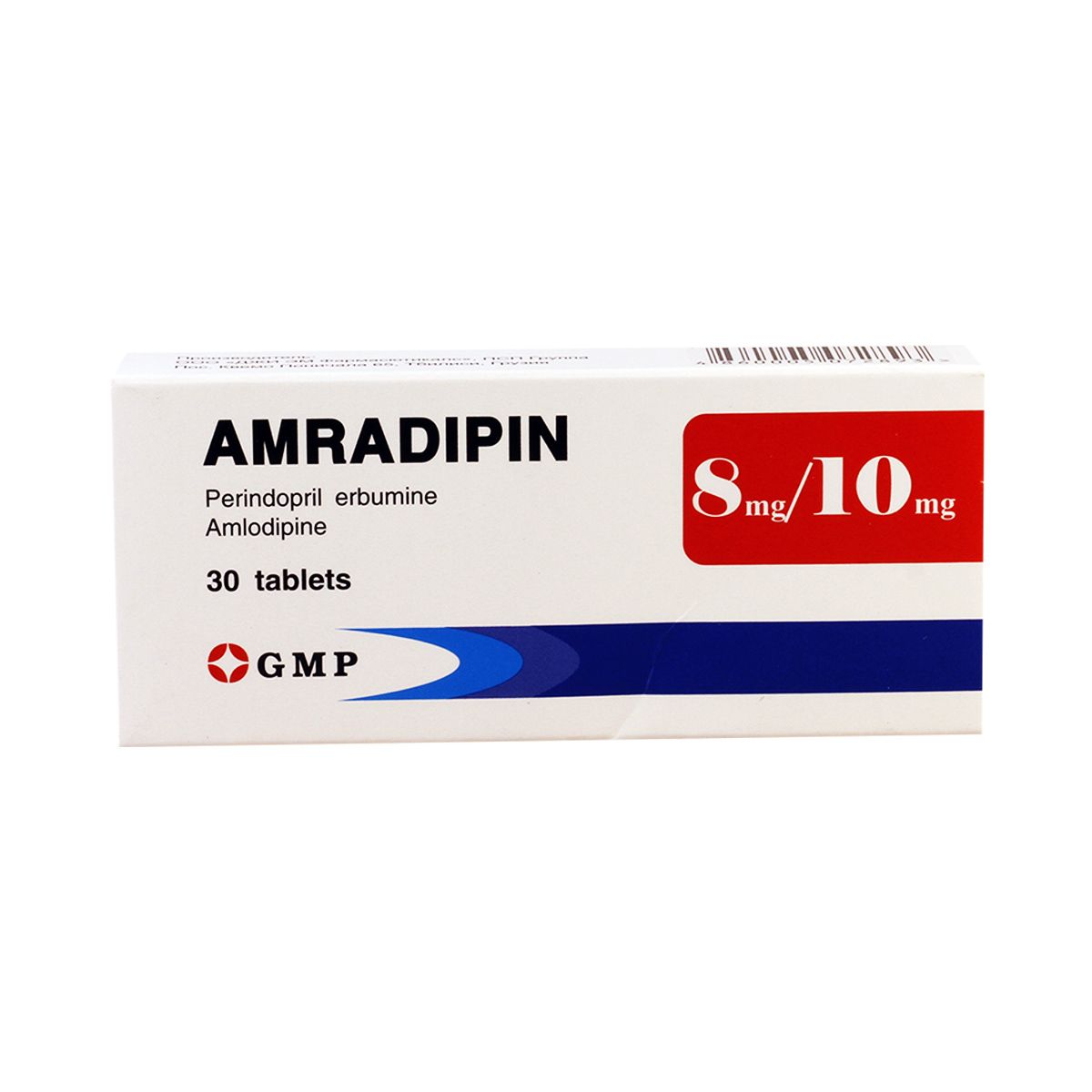 Amradipin - ამრადიპინი 8მგ/10მგ 30 ტაბლეტი