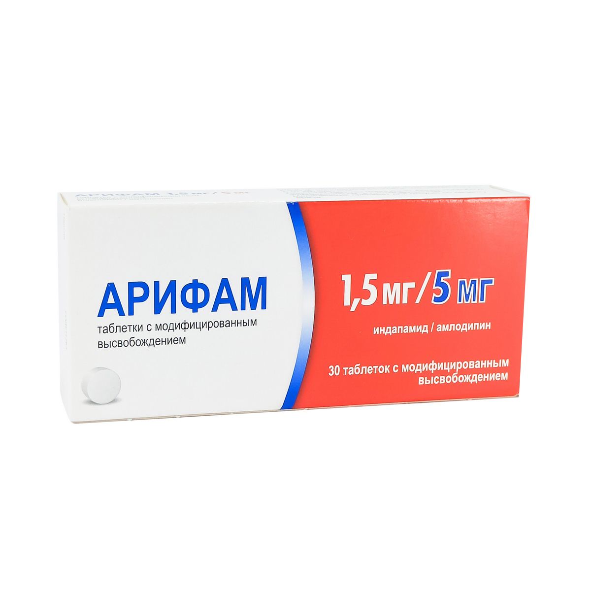 Arifam - არიფამი 1.5მგ/5მგ 30 ტაბლეტი