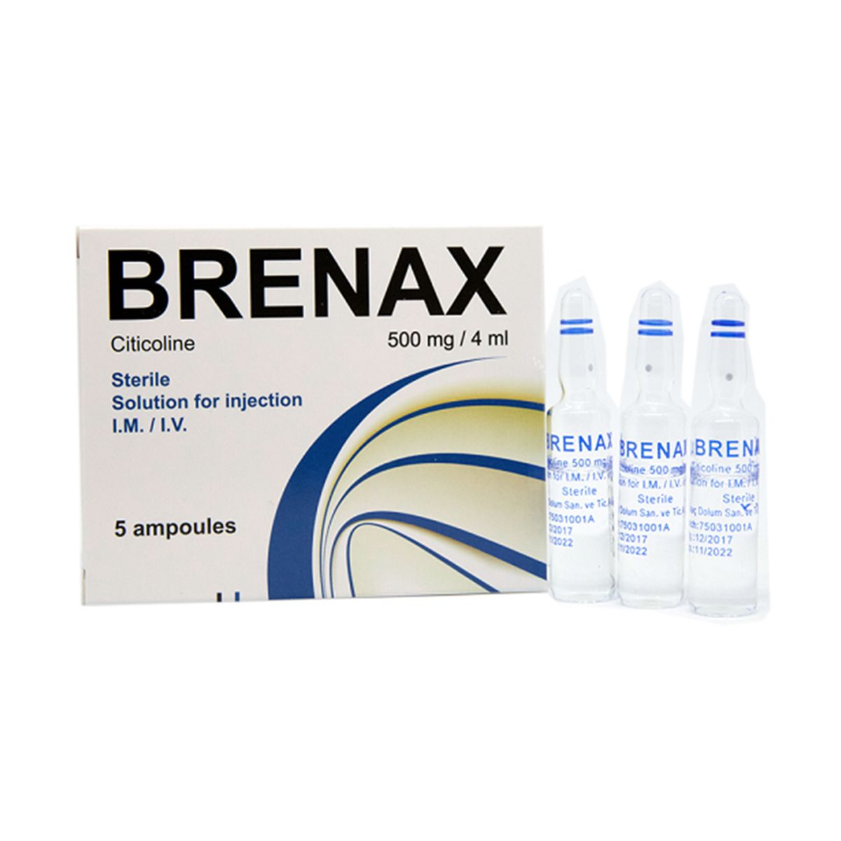 Brenax - ბრენაქსი 500მგ/4მლ 5 ამპულა