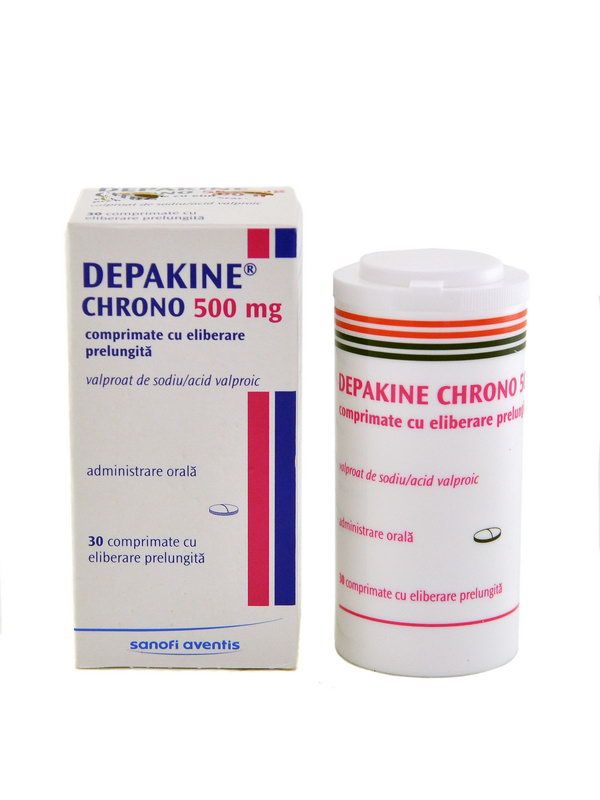 Depakine chrono - დეპაკინი ხრონო 500მგ 30 ტაბლეტი