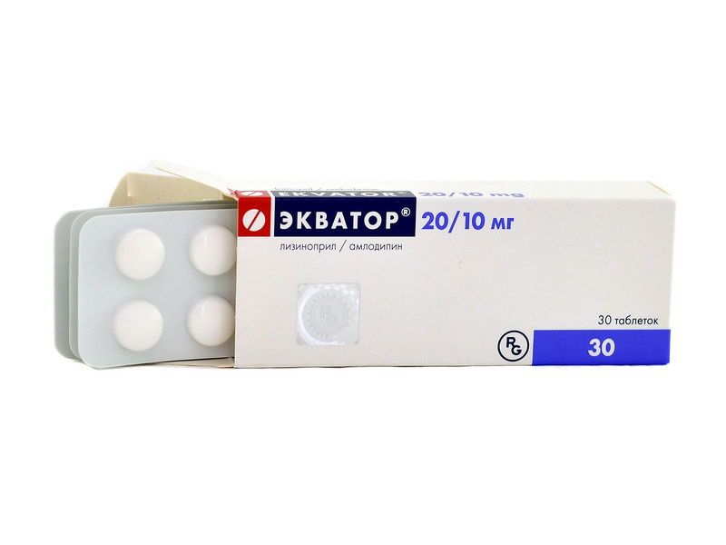 EKVATOR - ეკვატორი 20/10მგ 30 ტაბლეტი