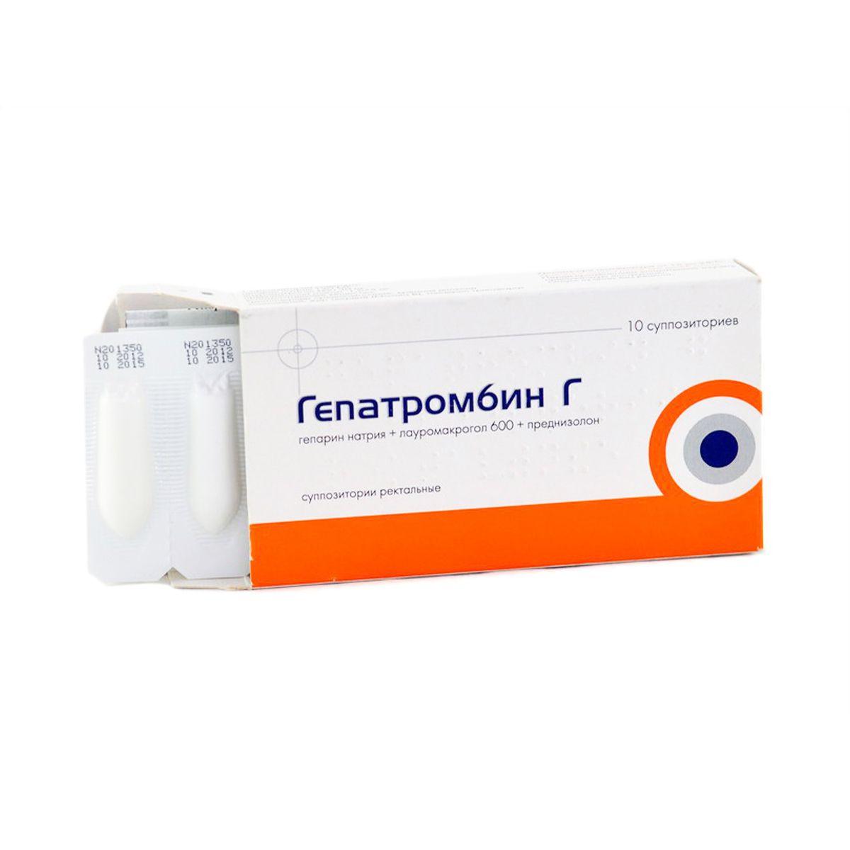 Hepatrombin H - ჰეპატრომბინი H 10 სანთელი