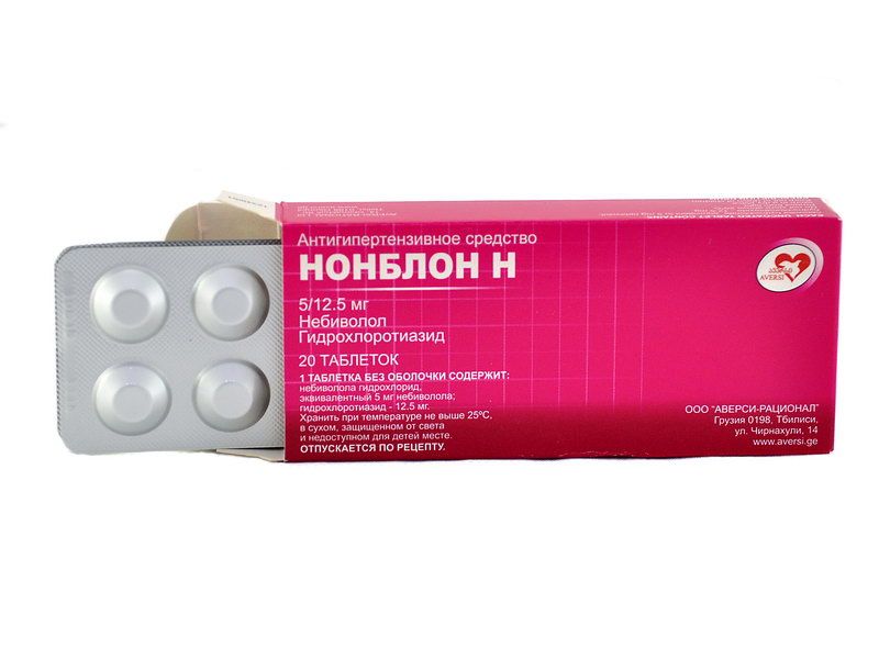 Nonblon H - ნონბლონ H 5/12.5მგ 20 ტაბლეტი