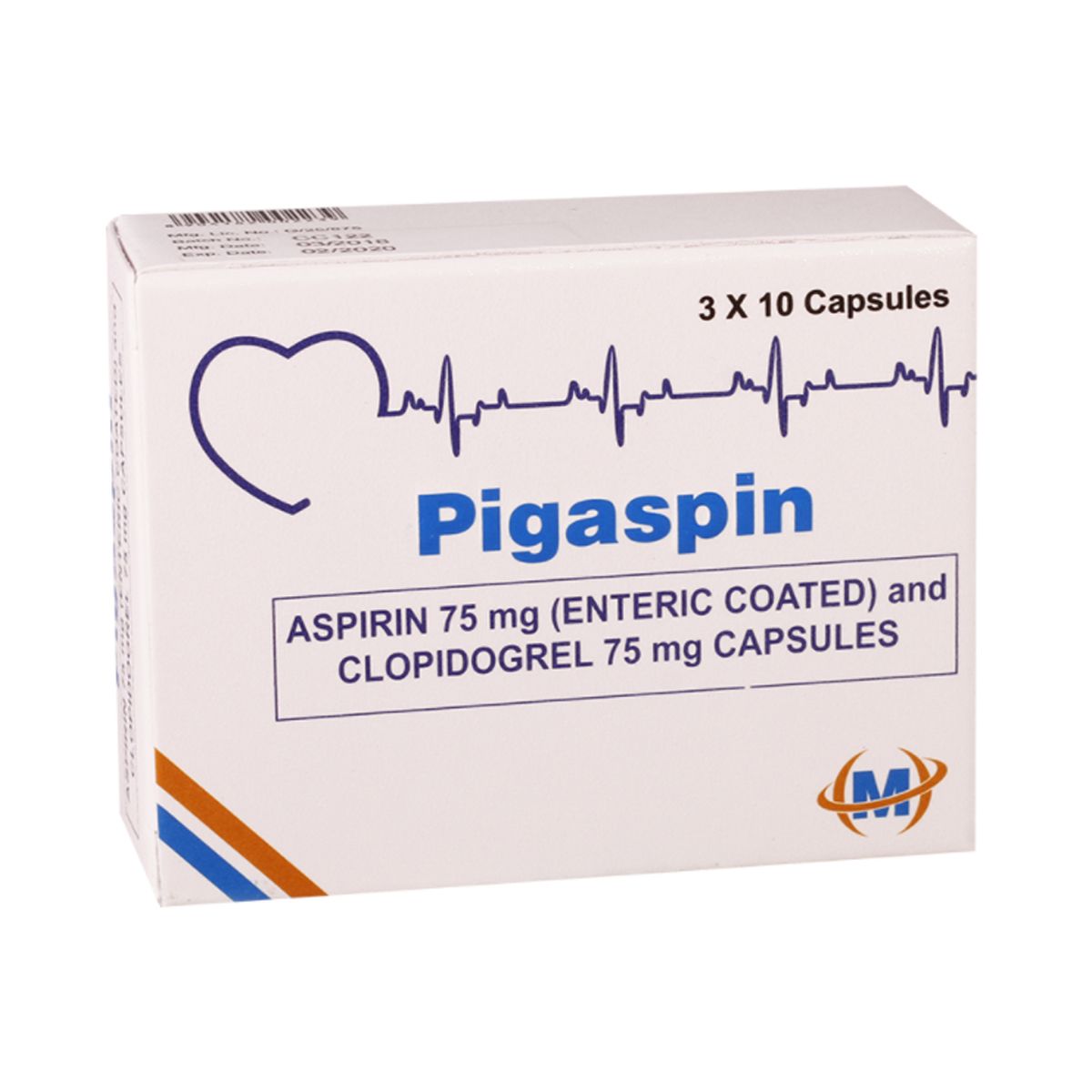 Pigaspin - პიგასპინი 75მგ/75მგ 30 კაფსულა