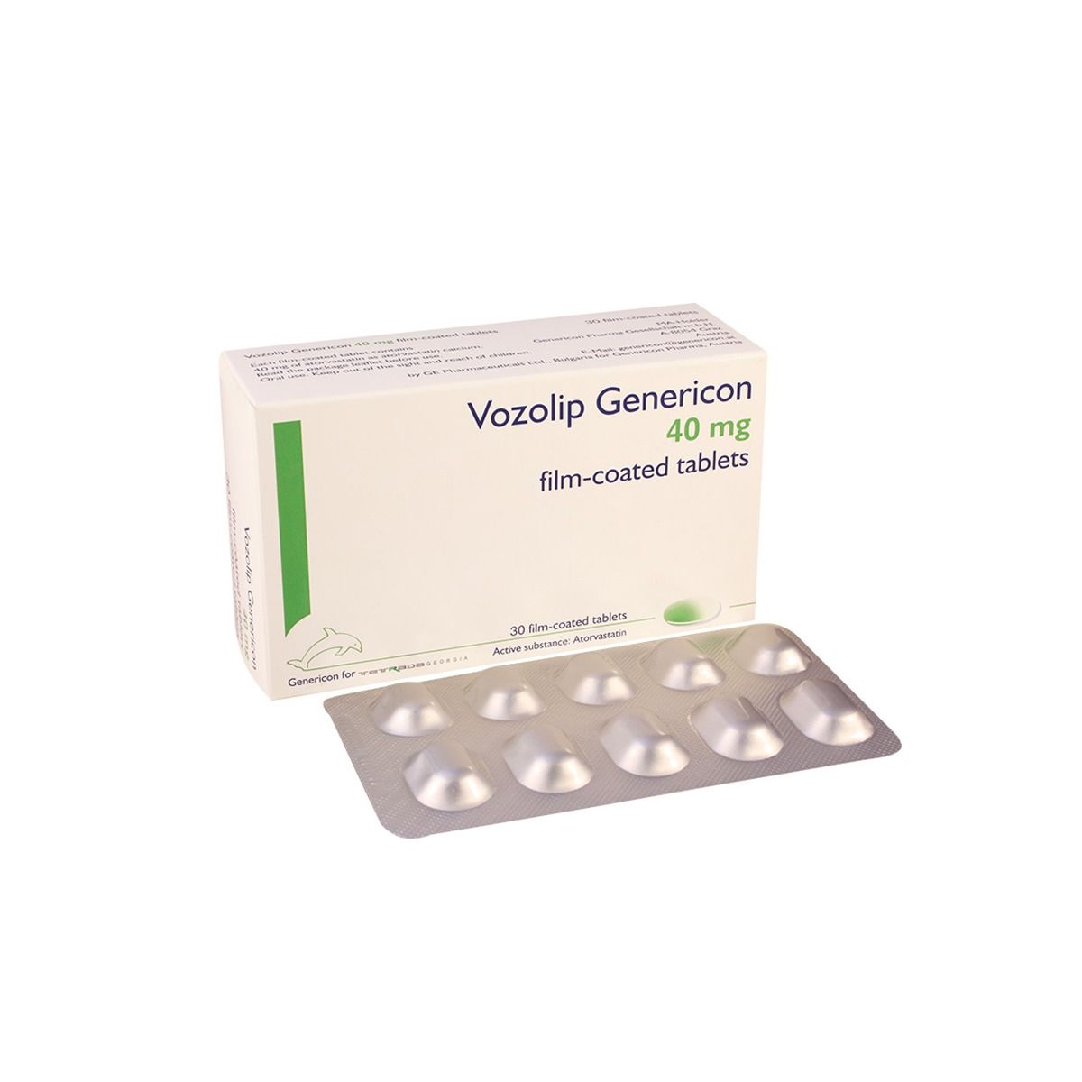 Vozolip - ვოზოლიპი გენერიკონი 40მგ 30 ტაბლეტი