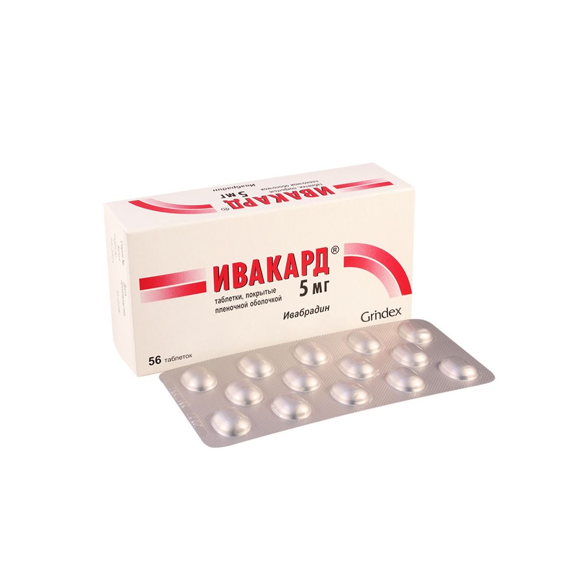ივაკარდი ტაბ. 5მგ N56