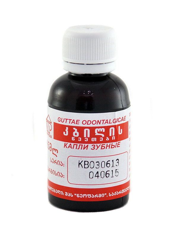 კბილის წვეთები 25მლ ფლ.