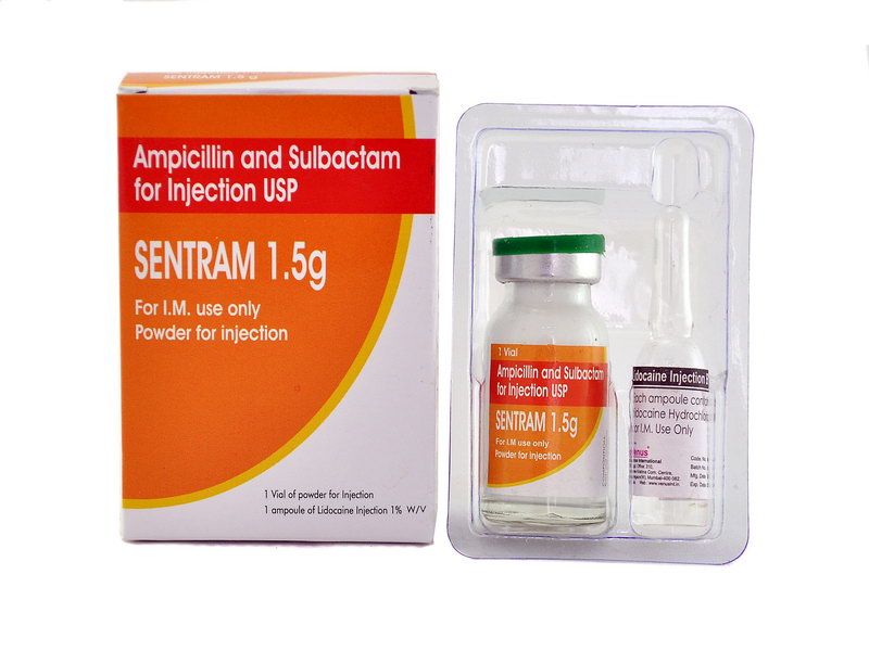 სენტრამი 1.5გ+ლიდოკაინი 1 ფლაკონი კუნთის