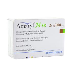 Amaryl M SR - ამარილი M SR 2/500მგ 30 ტაბლეტი