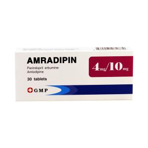 Amradipin - ამრადიპინი 4მგ/10მგ 30 ტაბლეტი