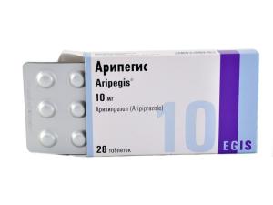 Aripegis - არიპეგისი 10 მგ. 28 ტაბლეტი