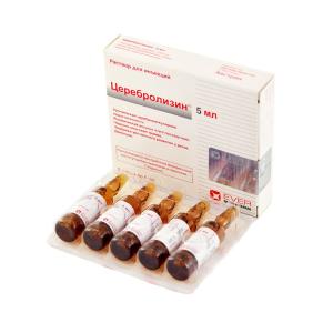 Cerebrolysin - ცერებროლიზინი 5მლ 5 ამპულა