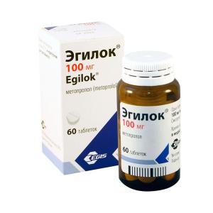 Egilok - ეგილოკი (მეტოპროლოლი). 100მგ60 ტაბლეტი