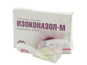 IZOCONAZOLE-M იზოკონაზოლი-M ვაგინალური სანთლები 600მგ 1 ცალი 