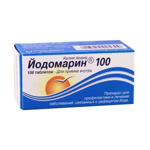 Iodomarin - იოდომარინი 100მკგ 100 ტაბლეტი