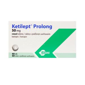Ketilept - კეტილეპტი პროლონგი 50მგ 60 ტაბლეტი