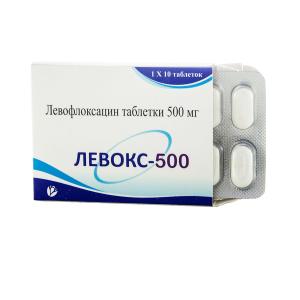 Levox - ლევოქსი 500მგ 10 ტაბლეტი