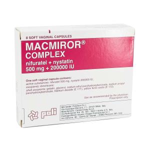 Macmiror Complex - მაკმირორი კომპლექსი ვაგინალური კაფსულა 500მგ 8ცალი