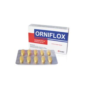 ORNIFLOX - ორნიფლოქსი 500მგ/500მგ 10 ტაბლეტი