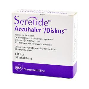Seretide discus - სერეტიდი დისკუსი 50/500მკგ საინჰალაციო ფლაკონი