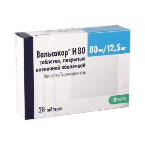 Valsakor - ვალსაკორი H 80/12.5მგ 28 ტაბლეტი