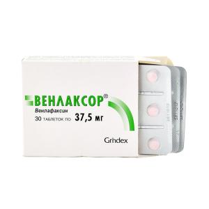 Venlaxor - ვენლაქსორი 37.5მგ 30 ტაბლეტი