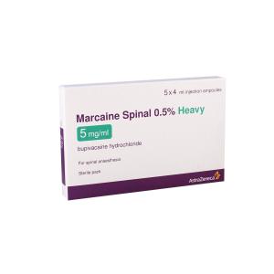მარკაინი 0.5% 4მლ,სპინალური ანესთეზიისათვის 5 ამპულა