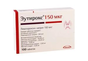 ეუთიროქსი 150მკგ#100ტ