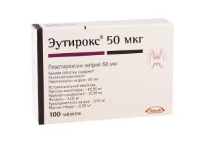 ეუთიროქსი  50მკგ#100ტ