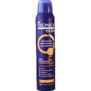 დეონიკა - მამაკაცის ანტიპერსპირანტი სპრეი ხუთმაგი დაცვა