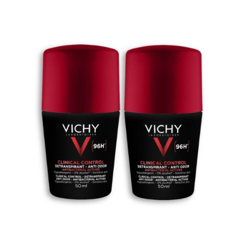 ვიში - მამაკაცის დეოდორანტი ბურთულიანი 96 სთ ანტიბაქტერიული 1+1