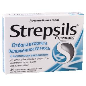 სტრეპსილსი მენთოლი და ევკალიპტი