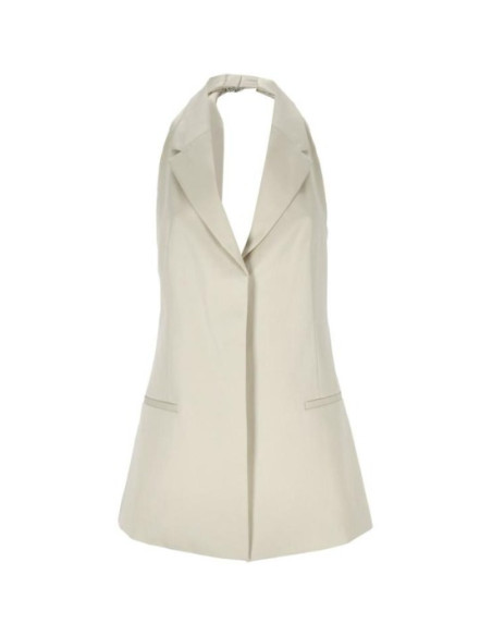 CALVIN KLEIN - COTTON BLEND OPEN BACK WAISTCOAT