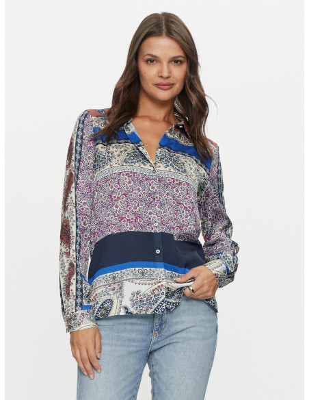 GUESS - LS GEORGIE PLACED PRINT SHIRT