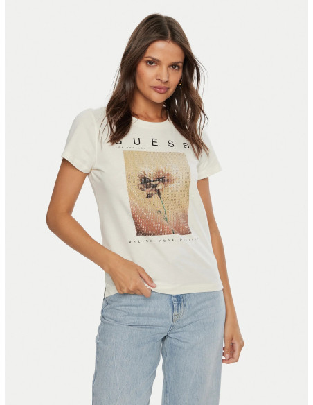 GUESS - SS CN PICTURED STRASS TEE