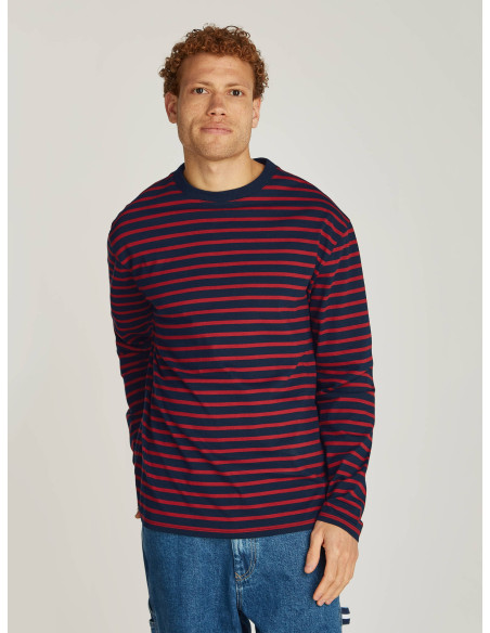 Tommy Jeans - TJM REG BRETON STRIPE LS