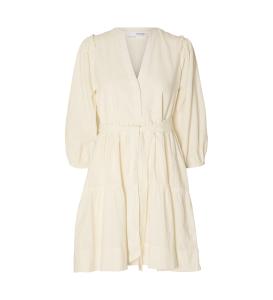 SELECTED FEMME - SLFHILLIE 3/4 SHORT LINEN DRESS B